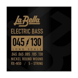La Bella Encordadura Para Bajo Eléctrico 5 Cuerdas Niquel 0.045-0.130 RX-N5D RX