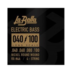La Bella Encordadura para Bajo Eléctrico RX-N4A, Níquel 0.040-0.100