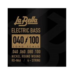 La Bella Encordadura para Bajo Eléctrico RX-N4A, Níquel 0.040-0.100