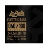 La Bella Encordadura para Bajo Eléctrico RX-N4A, Níquel 0.040-0.100