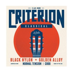 La Bella Encordadura Para Guitarra Clásica Nylon Negro C800 Criterion