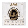 La Bella Encordadura Para Guitarra Acústica Bronce Fosforado 0.010-0.050 7GPT Extra Light