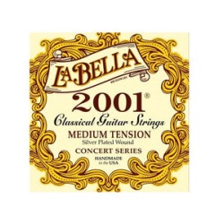 La Bella Encordadura Para Guitarra Clásica (Tensión Media) 2001ME 2001