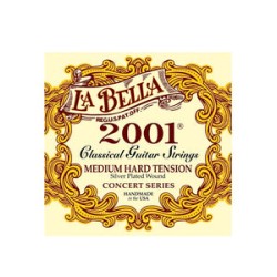La Bella Encordadura Para Guitarra Clásica Nylon (Tensión Media Dura) 2001MH 2001