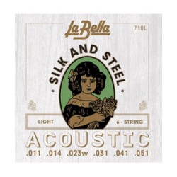 La Bella Encordadura Para Guitarra Acústica 0.011 - 0.051 710L