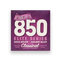 La Bella Encordadura Para Guitarra Clásica De Nylon Oro 850LB Concert