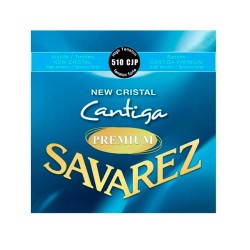 Savarez Encordadura Para Guitarra Clásica (Tensión Alta) 510CJP New Cristal Cantiga Premium