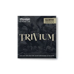 Dunlop Encordadura para Bajo Eléctrico 5 Cuerdas "Trivium Hybrid" TVMSB45130-CV, Nickel Wound, 0.045-0.130