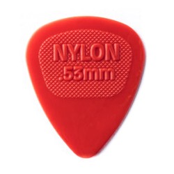 Dunlop Púas Nylon Midi 443B.53(36) Standard .53mm, Rojo con 10 piezas