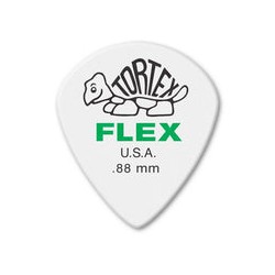 Dunlop Púas Tortex Flex Jazz III XL 466B.88 (36) .88mm, Blanco con 10 piezas