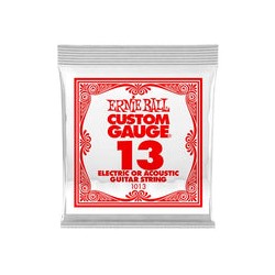 Ernie Ball Cuerda "Custom Gauge" 1013(6) para Guitarra Acústica/Eléctrica, Calibre 0.013, Acero