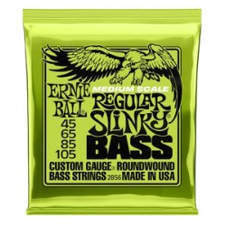 Ernie Ball Encordadura "Regular Slinky Medium Scale" 2856, Bajo Eléctrico, Nickel Wound 45-105