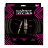 Ernie Ball Cable para Instrumento/Auriculares 6411 Negro 5.4864 Mts. Recto/Angulado/Recto