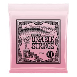 Ernie Ball Encordadura "Ukulele Ball End" 2330, Concierto/Tenor, Nylon Transparente