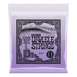 Ernie Ball Encordadura "Ukulele Ball End" 2327, Concierto/Tenor, Nylon Negro