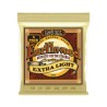 Ernie Ball Encordadura "Earthwood 80/20 Extra Light - 3 Pack" 3006, Guitarra Acústica Bronce 0.010-0.050