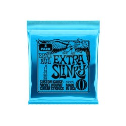 Ernie Ball Encordaduras "Extra Slinky - 3 Pack" 3225, Guitarra Eléctrica, Nickel Wound 8-38