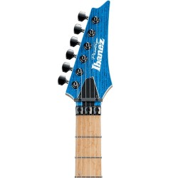 “Exclusiva en Veerkamp Online” Ibanez Guitarra Eléctrica Azul Transparente RG5120M-FCN con Estuche, RG Prestige