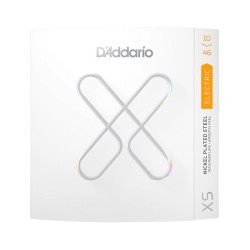 D'Addario Encordadura Regular Light Coated XSE1046, Guitarra Eléctrica XS Nickel, 10-46