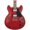 Ibanez Guitarra Eléctrica Rojo Transparente AS73-TCD, Serie Artcore