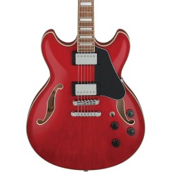 Ibanez Guitarra Eléctrica Rojo Transparente AS73-TCD, Serie Artcore