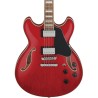 Ibanez Guitarra Eléctrica Rojo Transparente AS73-TCD, Serie Artcore