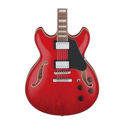 Ibanez Guitarra Eléctrica 12 Cuerdas Rojo Transparente AS7312-TCD, Serie Artcore