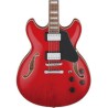 Ibanez Guitarra Eléctrica 12 Cuerdas Rojo Transparente AS7312-TCD, Serie Artcore