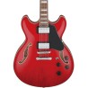 Ibanez Guitarra Eléctrica 12 Cuerdas Rojo Transparente AS7312-TCD, Serie Artcore