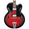 Ibanez Guitarra Eléctrica Rojo Sombreado Transparente AF75-TRS, Serie Artcore