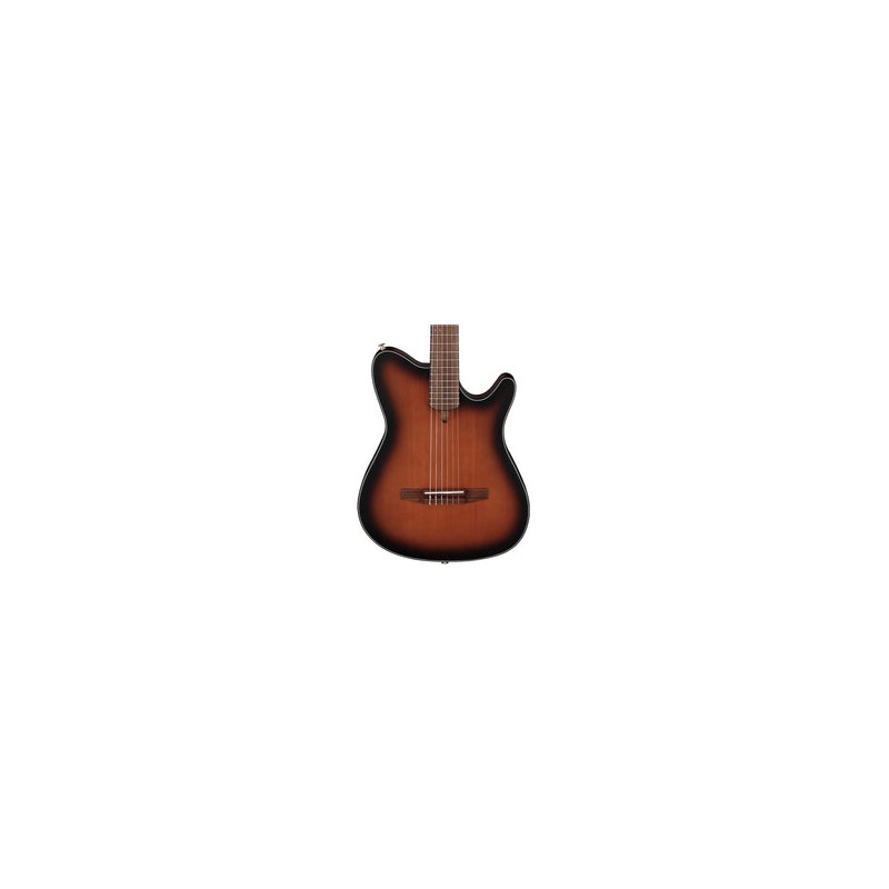 Ibanez Guitarra Electroacústica Café Sombreado Negro Mate FRH10N-BSF, Serie FRH