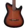 Ibanez Guitarra Electroacústica Café Sombreado Negro Mate FRH10N-BSF, Serie FRH