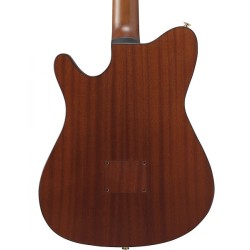 Ibanez Guitarra Electroacústica Café Sombreado Negro Mate FRH10N-BSF, Serie FRH