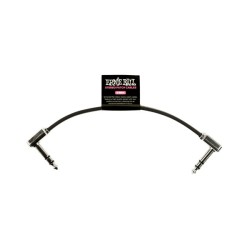 Ernie Ball Cable Estéreo Flat Ribbon 6408 Negro 0.1524 Mts. Angulado/Angulado, 1pza