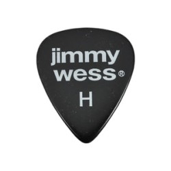 Jimmy Wess Púas Forma Gota Heavy JW-TD-HBK(50), Negro (Paquete con 50 pzas)