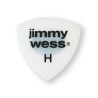 Jimmy Wess Púas Forma Escudo Heavy con Lija JW-TR-H(50), Blanco (Paquete con 50 pzas)