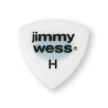 Jimmy Wess Púas Forma Escudo Heavy con Lija JW-TR-H(50), Blanco (Paquete con 50 pzas)