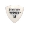 Jimmy Wess Púas Forma Escudo Medium con Lija JW-TR-M(50), Blanco (Paquete con 50 pzas)