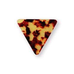 El Cometa Púas Forma Triángulo Celuloide 1050(50), Medium Café con 50 piezas