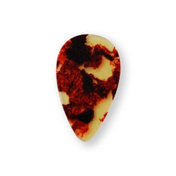 El Cometa Púas Forma Ovalada Celuloide 1038(50), .35mm Café con 50 piezas