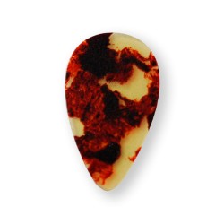 El Cometa Púas Forma Ovalada Celuloide 1038(50), .35mm Café con 50 piezas