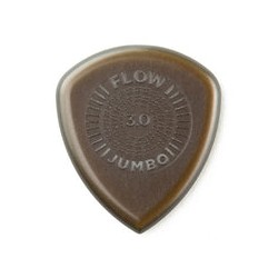 Dunlop Púas Flow Jumbo Grip 547R3.0(12) 3.00mm, Café Obscuro con 12 piezas