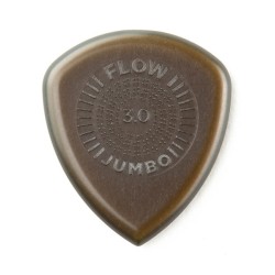 Dunlop Púas Flow Jumbo Grip 547R3.0(12) 3.00mm, Café Obscuro con 12 piezas