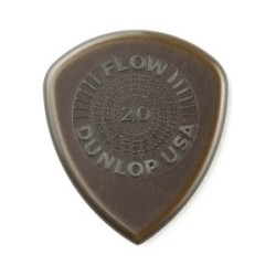 Dunlop Púas Flow Standard 549R2.0(24) 2.00mm, Café Obscuro con 10 piezas