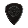 Dunlop Púas Prime-Grip Delrin 500 450B2.0 (36) 2.00mm, Negro con 10 piezas
