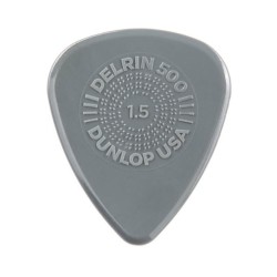 Dunlop Púas Prime-Grip Delrin 500 450B1.50(36) 1.50mm, Gris con 10 piezas