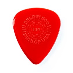 Dunlop Púas Prime-Grip Delrin 500 450B1.14 (36) 1.14mm, Rojo con 10 piezas