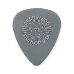 Dunlop Púas Prime-Grip Delrin 500 450B.71 (36) .71mm, Gris con 10 piezas