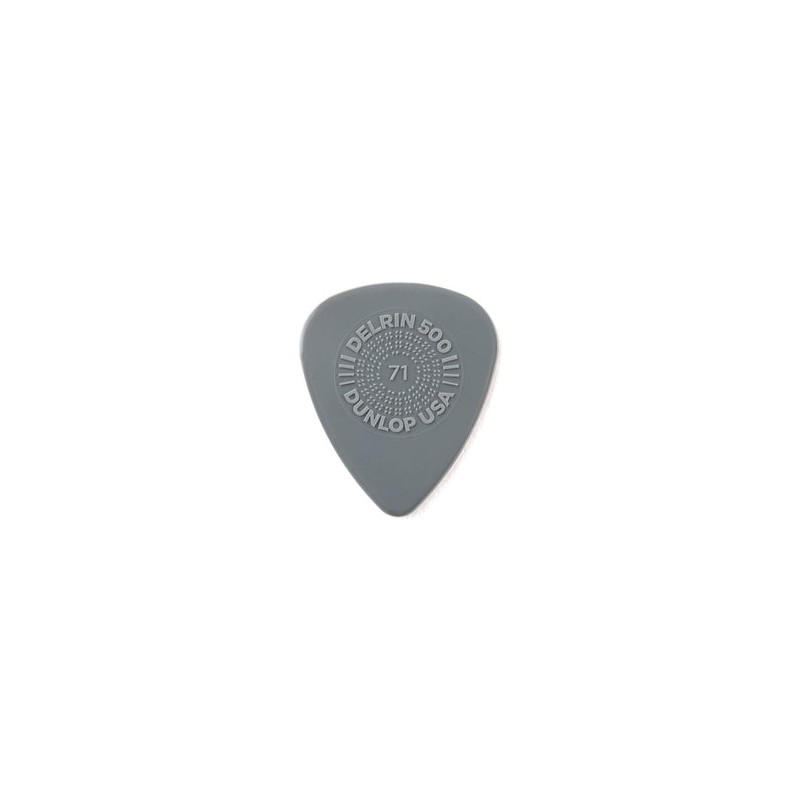 Dunlop Púas Prime-Grip Delrin 500 450B.71 (36) .71mm, Gris con 10 piezas
