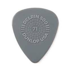 Dunlop Púas Prime-Grip Delrin 500 450B.71 (36) .71mm, Gris con 10 piezas